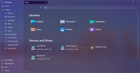 The Home page in color theme 16 of 16