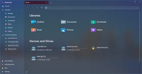 The Home page in color theme 14 of 16