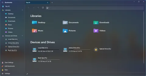 The Home page in color theme 11 of 16